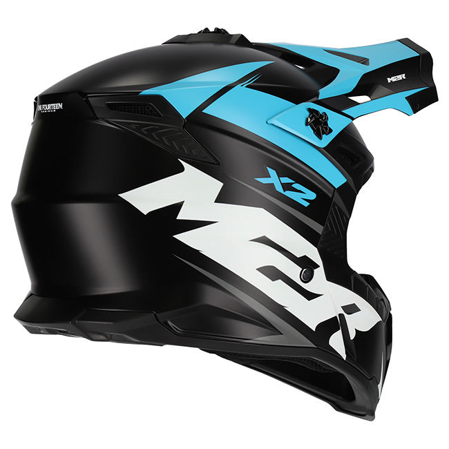 M2R X2 Charger PC-2F Matte Blue Helmet - EasyR