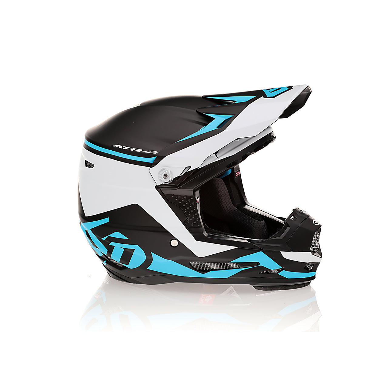 6D ATR-2Y Drive Neon Cyan Youth Helmet - EasyR