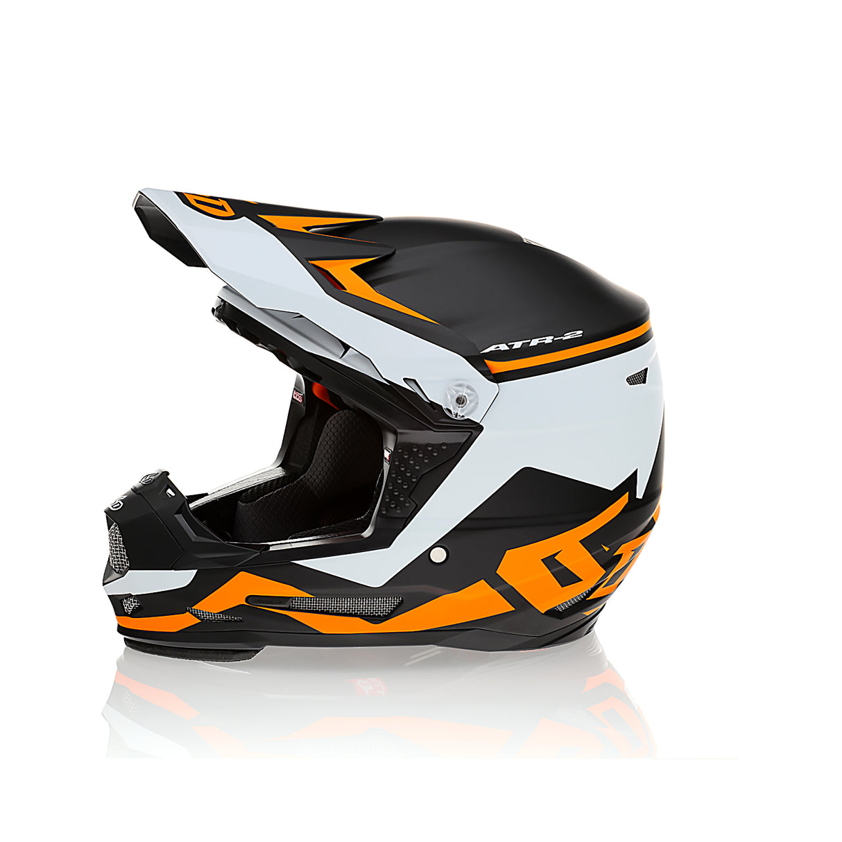 6D ATR-2Y Drive Neon Orange Youth Helmet - EasyR