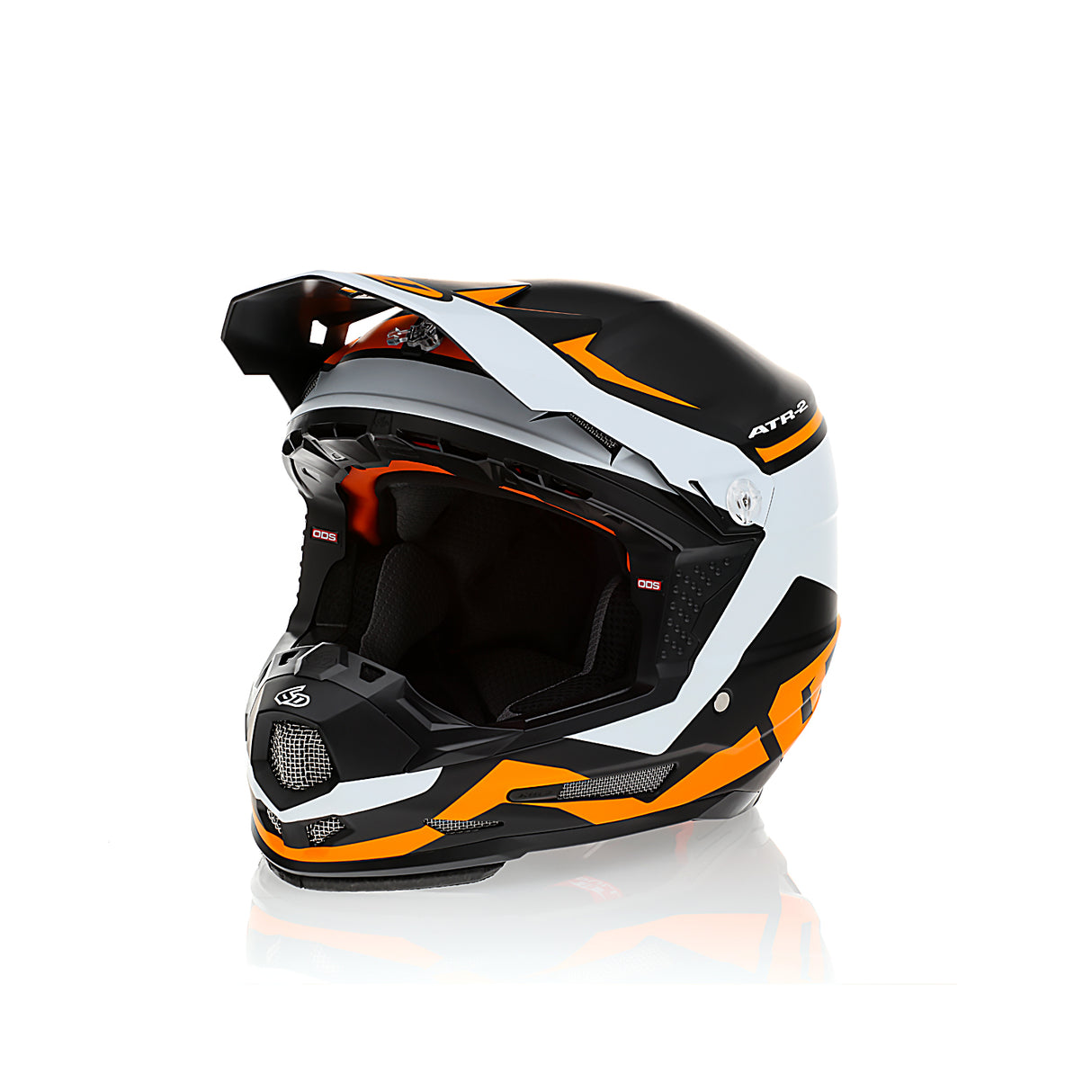 6D ATR-2Y Drive Neon Orange Youth Helmet - EasyR