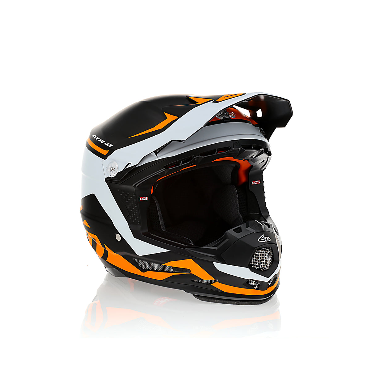 6D ATR-2Y Drive Neon Orange Youth Helmet - EasyR