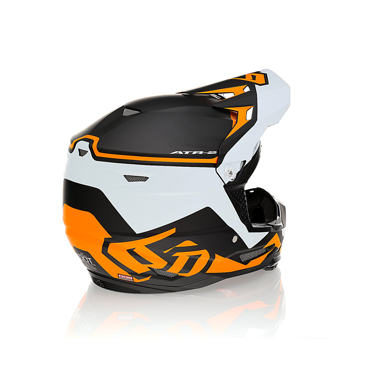 6D ATR-2Y Drive Neon Orange Youth Helmet - EasyR