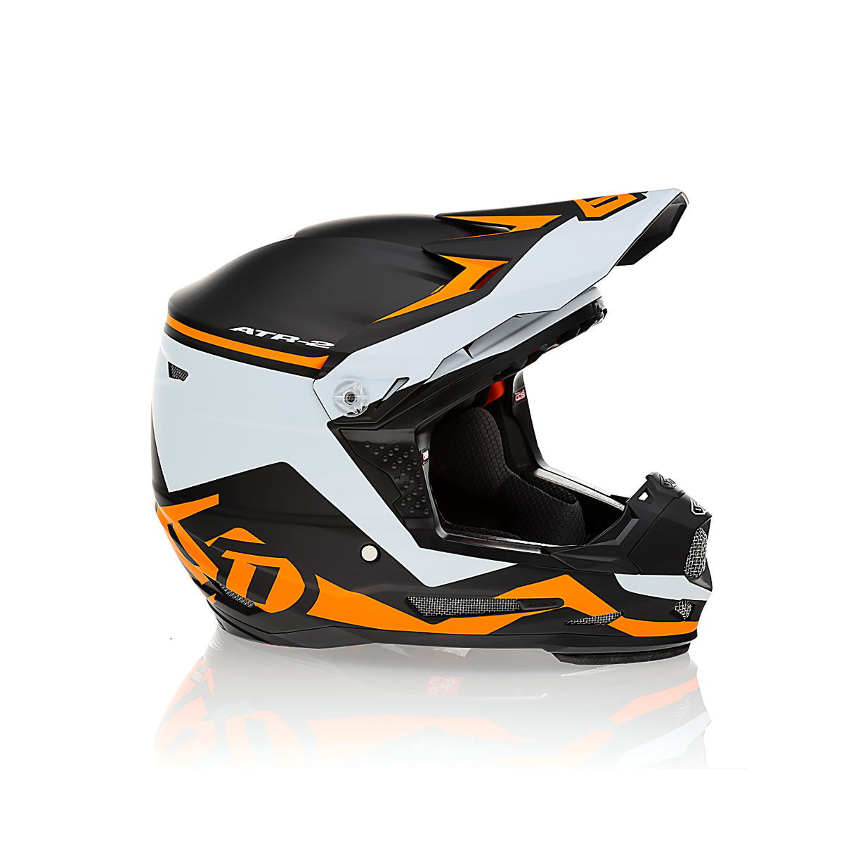 6D ATR-2Y Drive Neon Orange Youth Helmet - EasyR