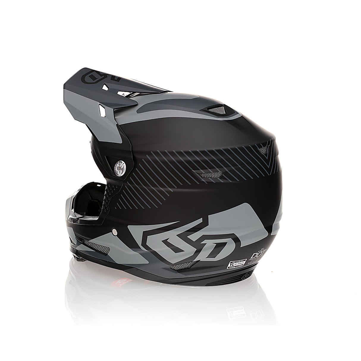 6D ATR-2Y Fusion Black Youth Helmet - EasyR