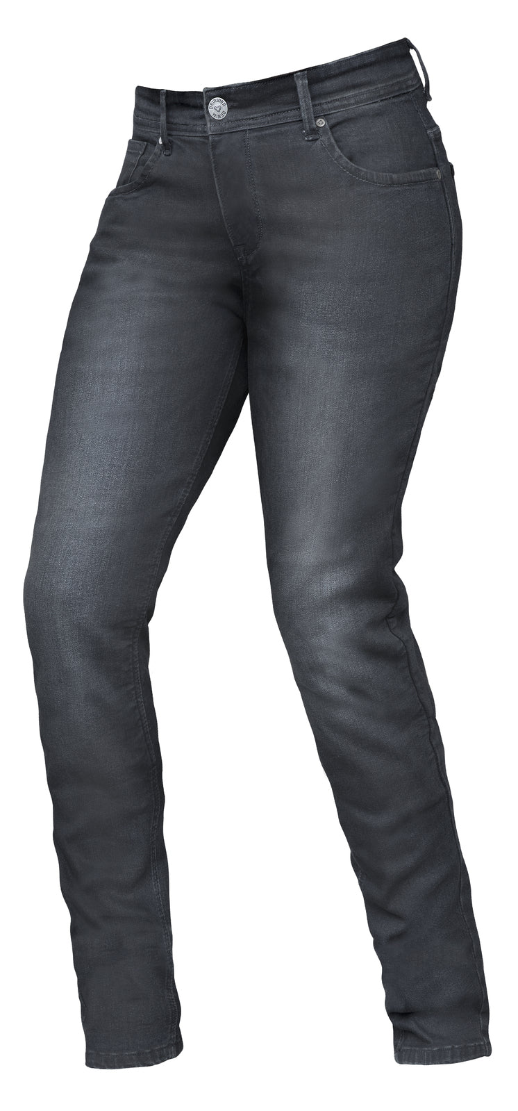 DriRider Xena Over-The-Boot Black Straight Short Legs Womens Protective Jeans