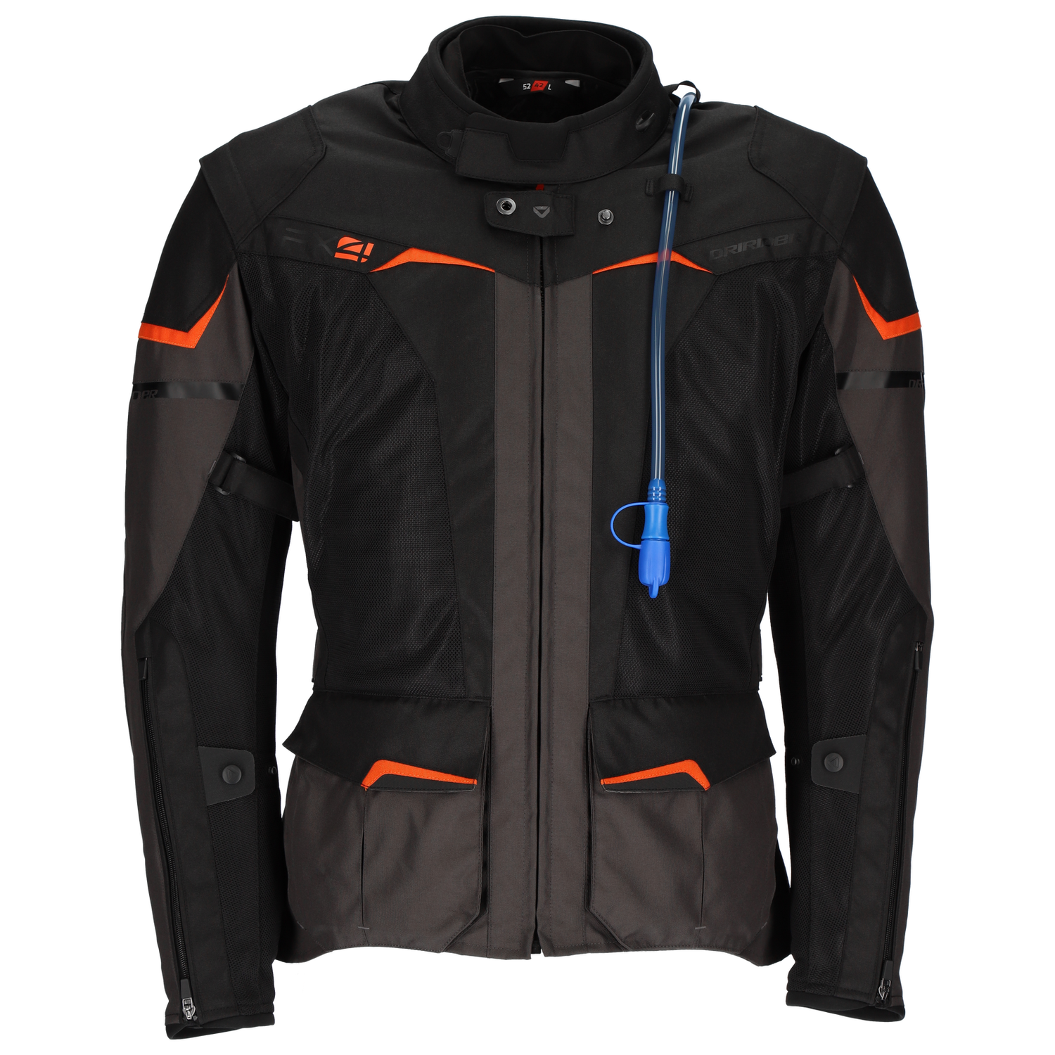 DriRider RX4 Black/Grey/Orange Textile Jacket