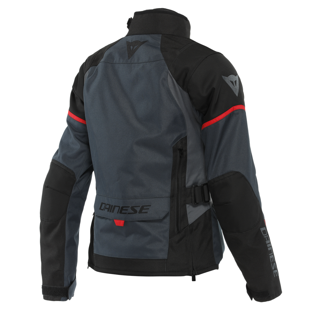 Dainese Tempest 3 Lady D-Dry Ebony/Black/Lava Red Waterproof Textile Womens Jacket
