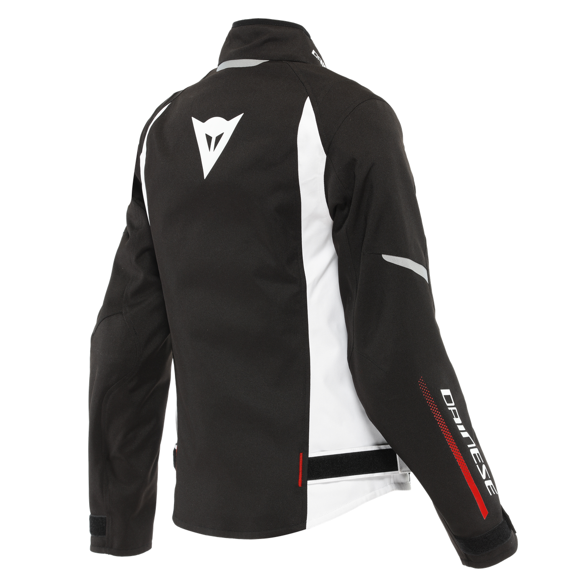 Dainese Veloce Lady D-Dry Black/White/Lava Red Waterproof Textile Womens Jacket