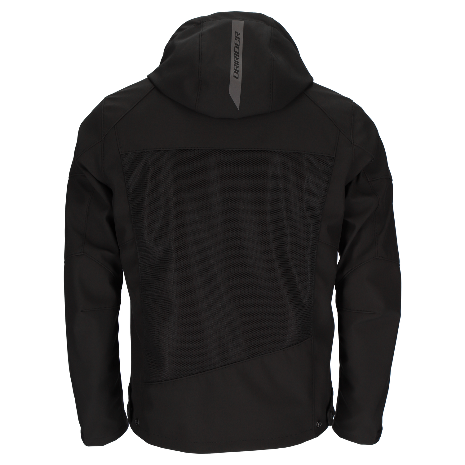 DriRider Blvd Air Soft Shell Black Textile Hoodie Jacket