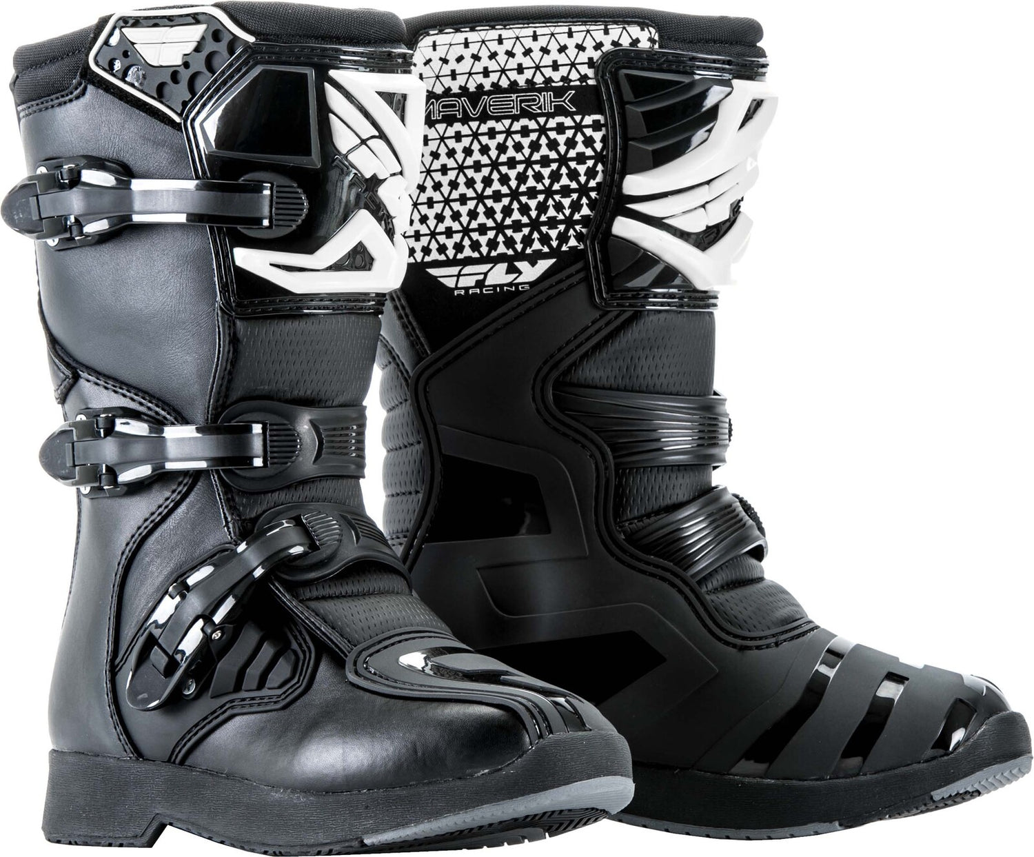 FLY Maverik Black Youth Boots