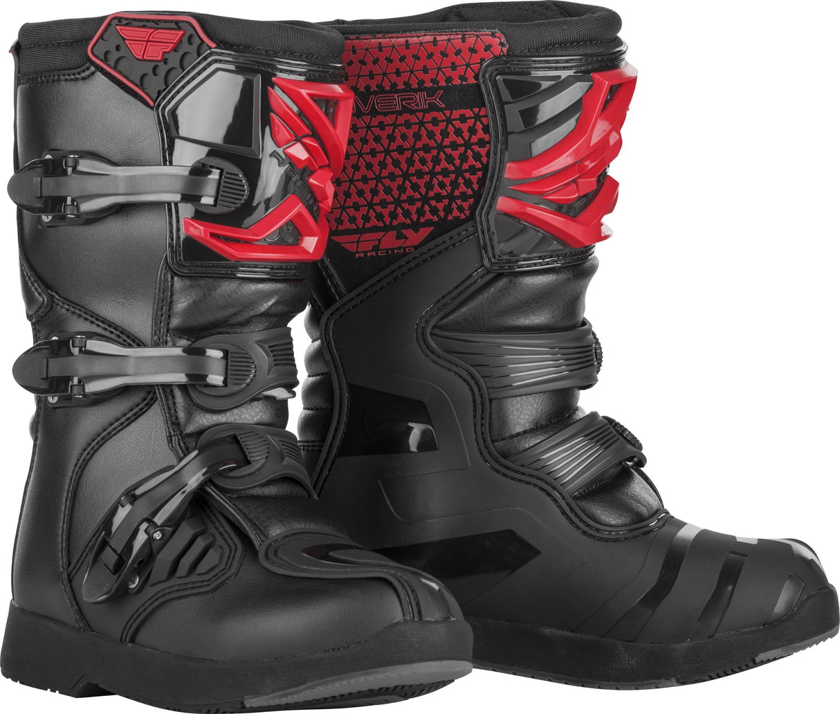 FLY Maverik Red/Black Youth Boots