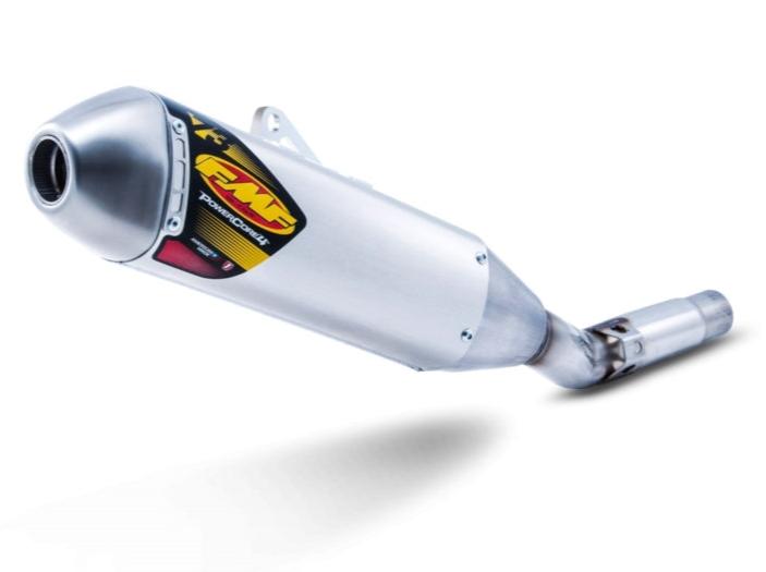 FMF Racing Powercore 4 Aluminum Slip-On Muffler w/Stainless End Cap for Kawasaki KX250F 04-08/Suzuki RMZ250 04-06
