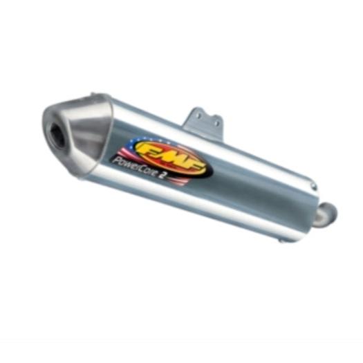 FMF Racing Powercore 2 Aluminum Muffler w/Stainless End Cap for Kawasaki KFX 80 03-06/Suzuki LT80 87-06