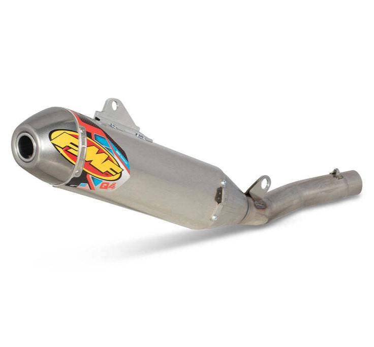 FMF Racing Q4 Hex Aluminum Slip-On Muffler w/Stainless End Cap for Yamaha WR250F 20-21