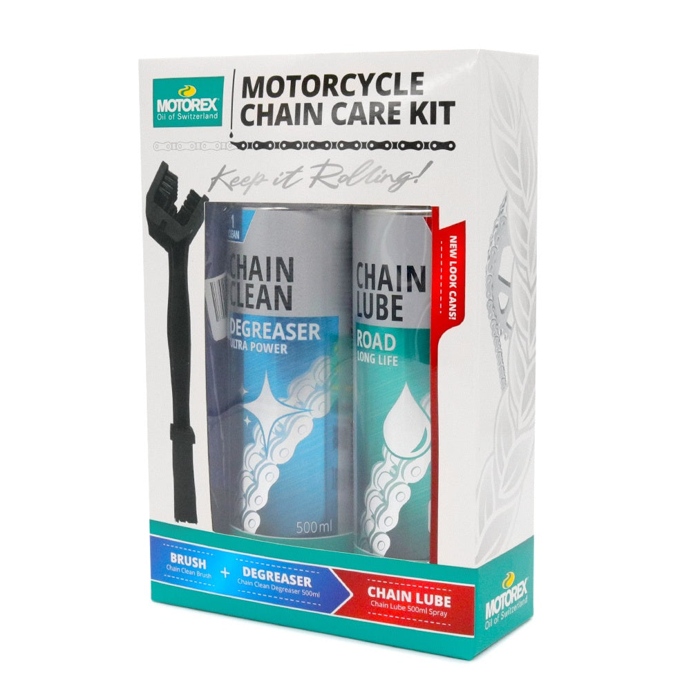 Motorex Road Chain Maintenance Pack (includes Road Lube & Cleaner)