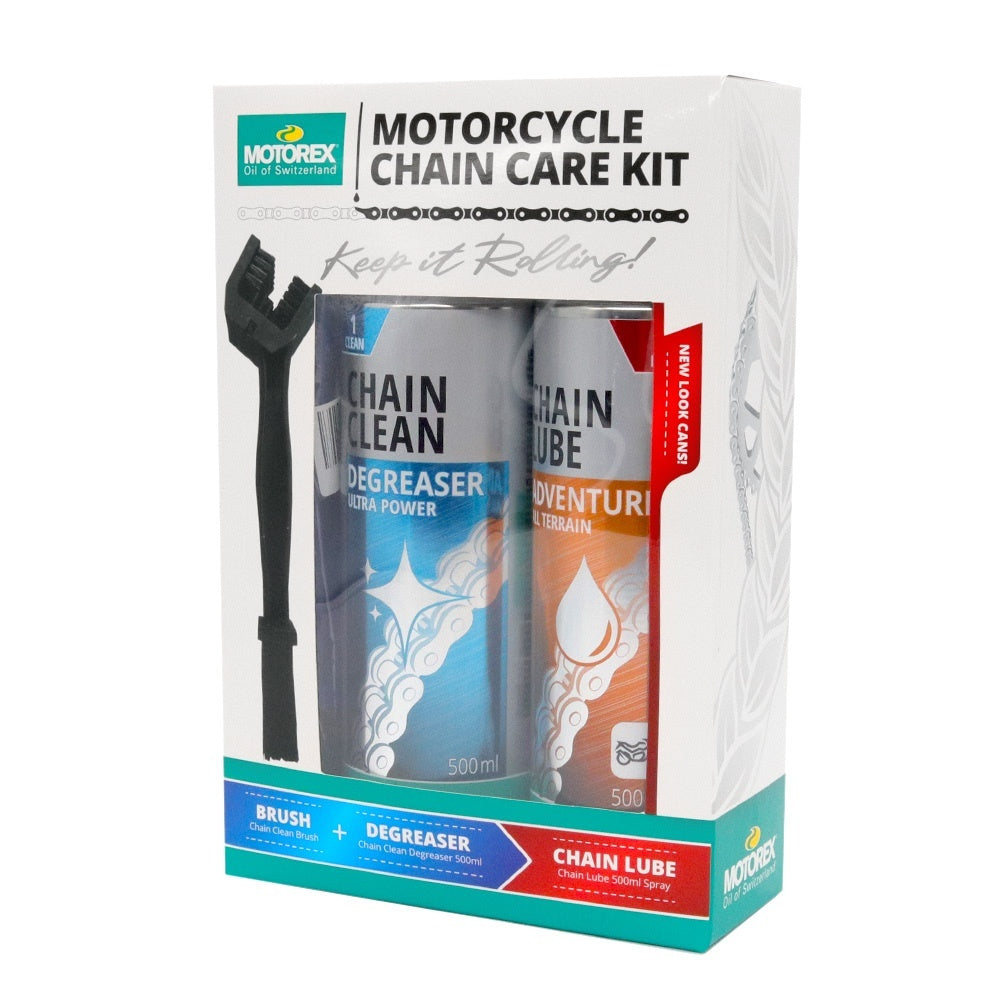 Motorex Adventure Chain Maintenance Pack (includes Adventure Lube & Cleaner)