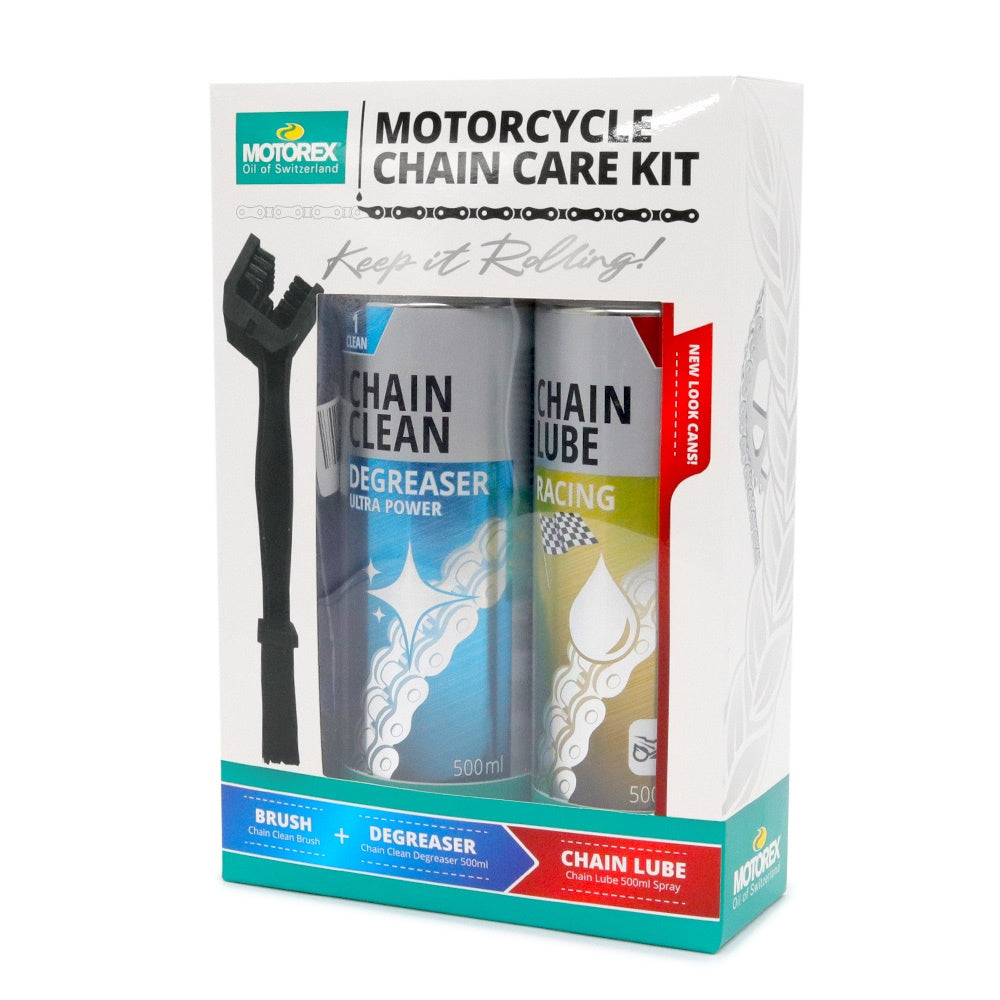 Motorex Racing Chain Maintenance Pack (includes Racing Lube & Cleaner)