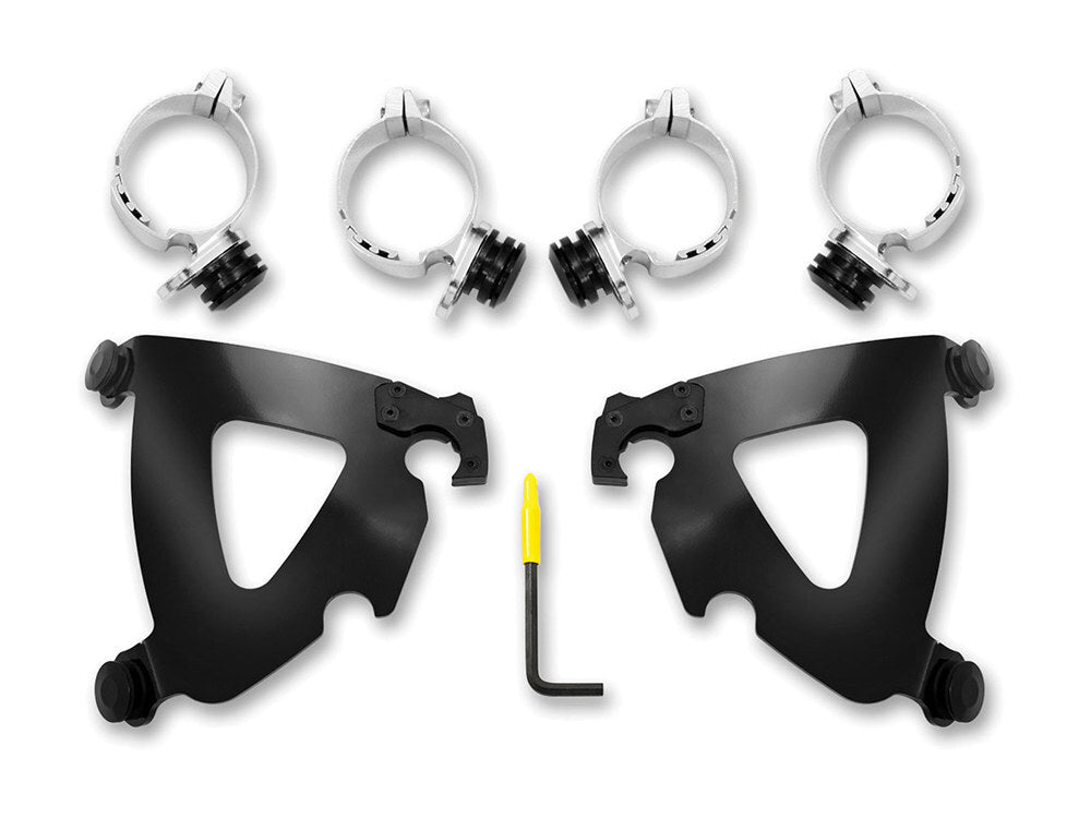 Memphis Shades MEM-MEB2037 Black Road Warrior Trigger-Lock Mounting Hardware for Scout/Scout Bobber 15-Up