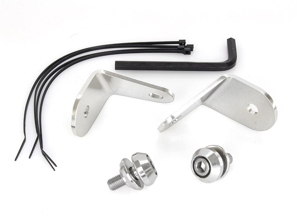 Memphis Shades MEM-MEM8984 Front Turn Signal Relocation Brackets for FL Softail 86-17 without Spotlight Bar & Batwing Fairing