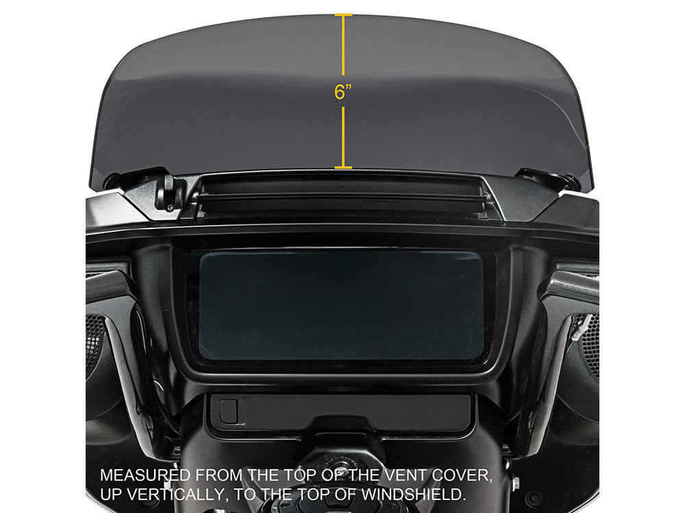 Memphis Shades MEM-MEP88610 2" Spoiler Windshield Dark Smoke for Harley-Davidson CVO Street Glide 23-Up/Street Glide 24-Up Models