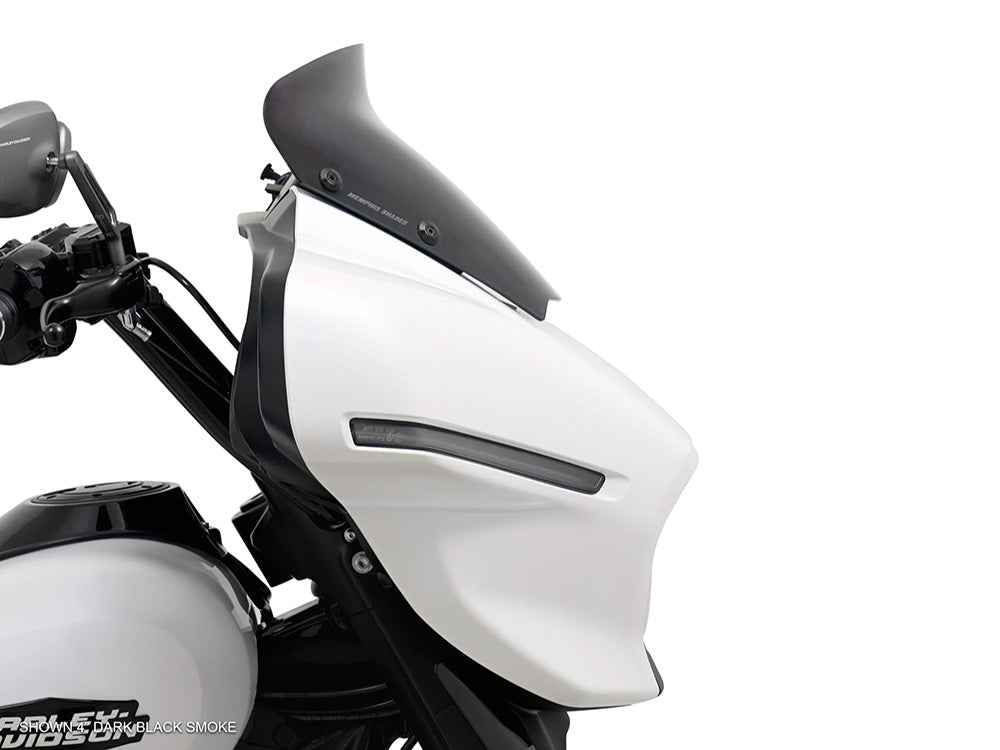 Memphis Shades MEM-MEP88810 4" Spoiler Windshield Dark Smoke for Harley-Davidson CVO Street Glide 23-Up/Street Glide 24-Up Models