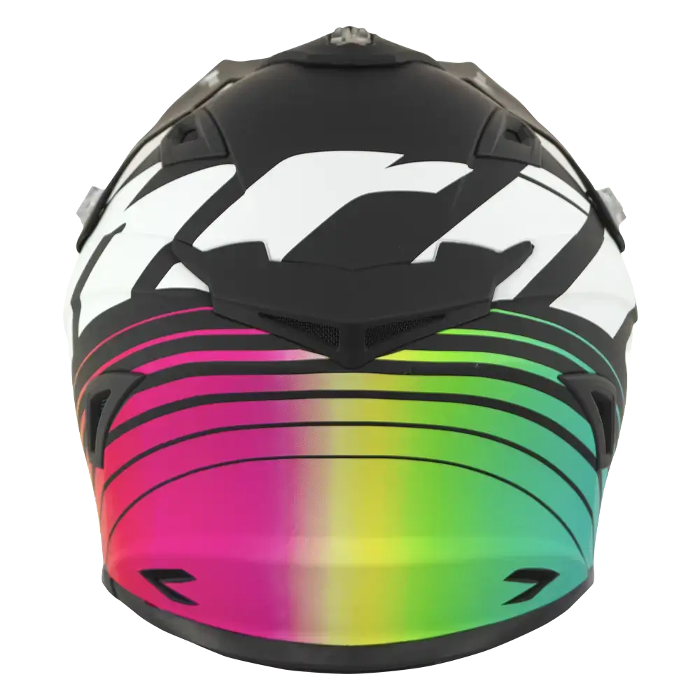 Thrila Miami Matte Black/Colour Burst Helmet
