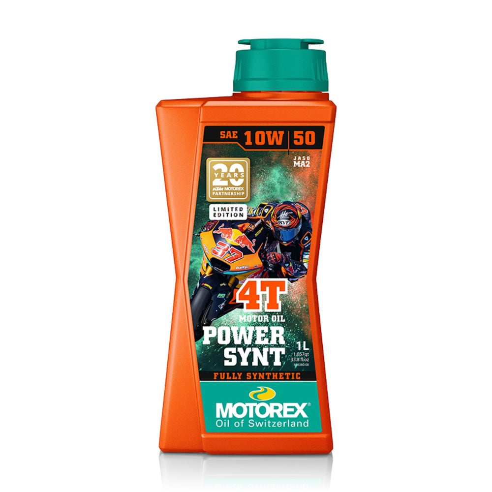 Motorex Power Synt 4T SAE 10W/50 Engine Oil 1L (KTM Group 20 Year Special Edition)