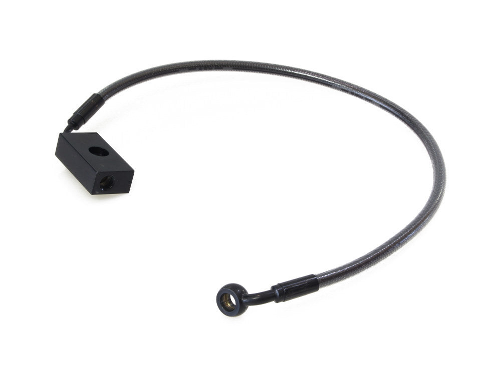 Magnum Shielding MS-AS470274 Black Pearl +4" Length Lower Front Brake Line for Harley-Davidson Softail 18-24 w/Single Front Disc Caliper