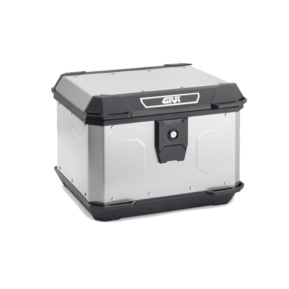 Givi MTN47A Matterhorn 47L Alloy Silver Monolock Top Case w/Universal Plate