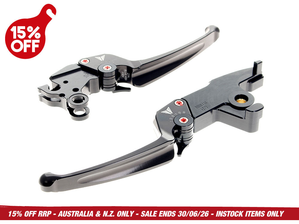 Muller Motorcycle AG MUL-150-20 Adjustable Levers Black for Harley-Davidson Softail 25-Up