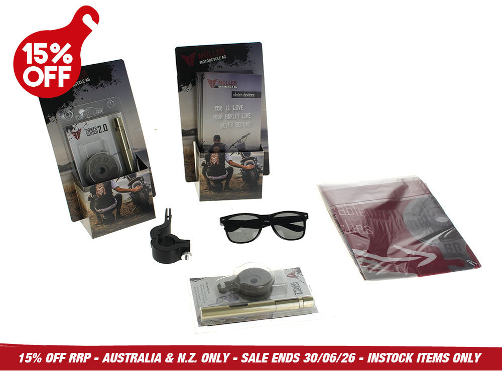 Muller Motorcycle AG MUL-M322 Power Clutch Dealer Pack for Harley-Davidson Milwaukee-Eight 17-Up w/Cable Clutch