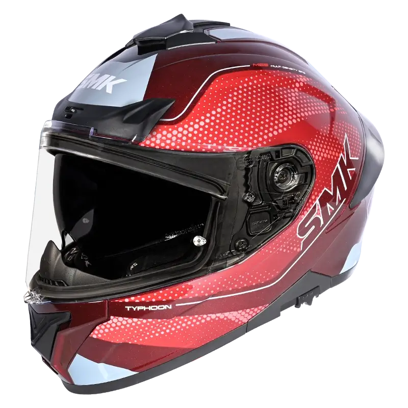 SMK Typhoon 06 Mystic Matte Red/Grey MA336 Helmet
