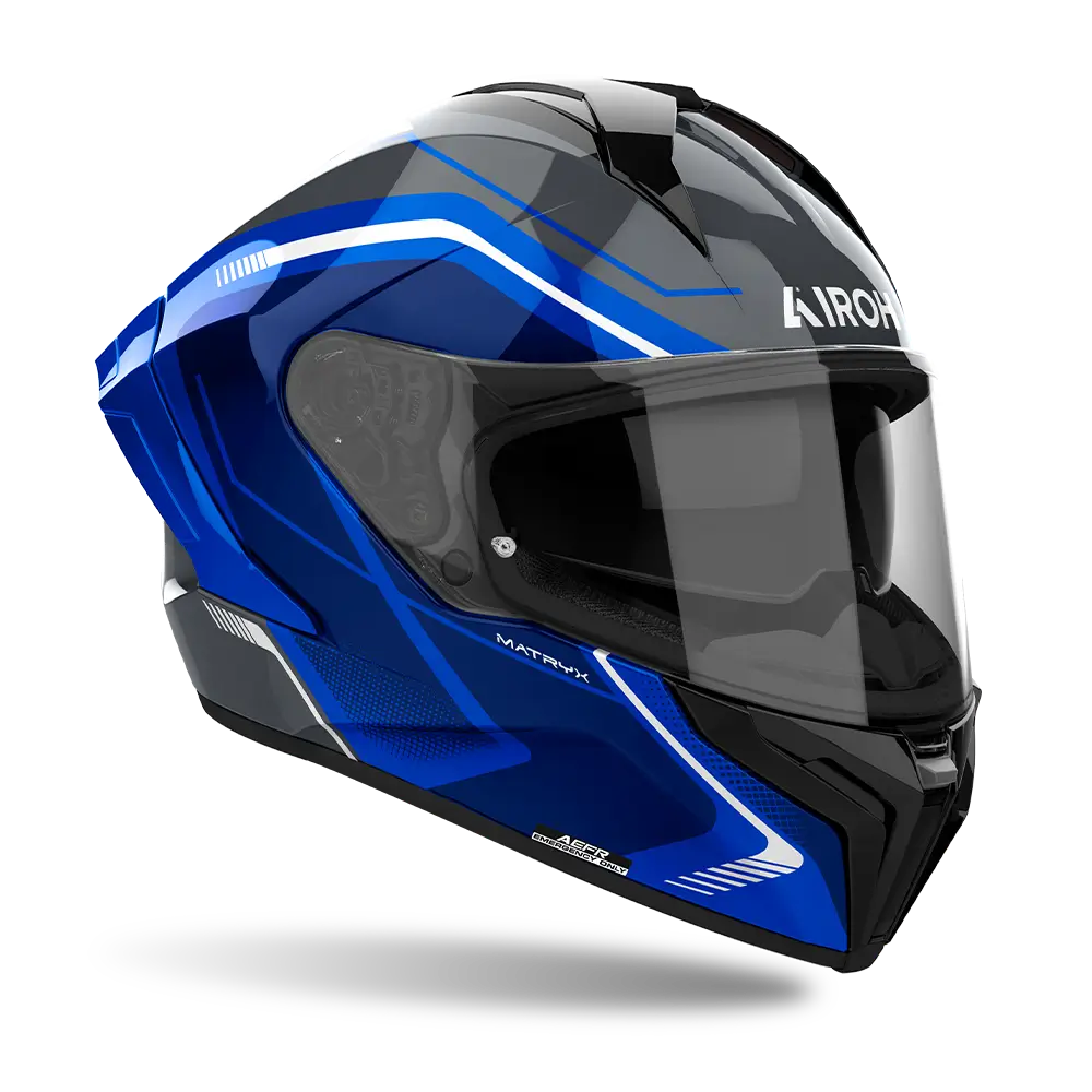 Airoh Matryx Wide Gloss Blue Helmet