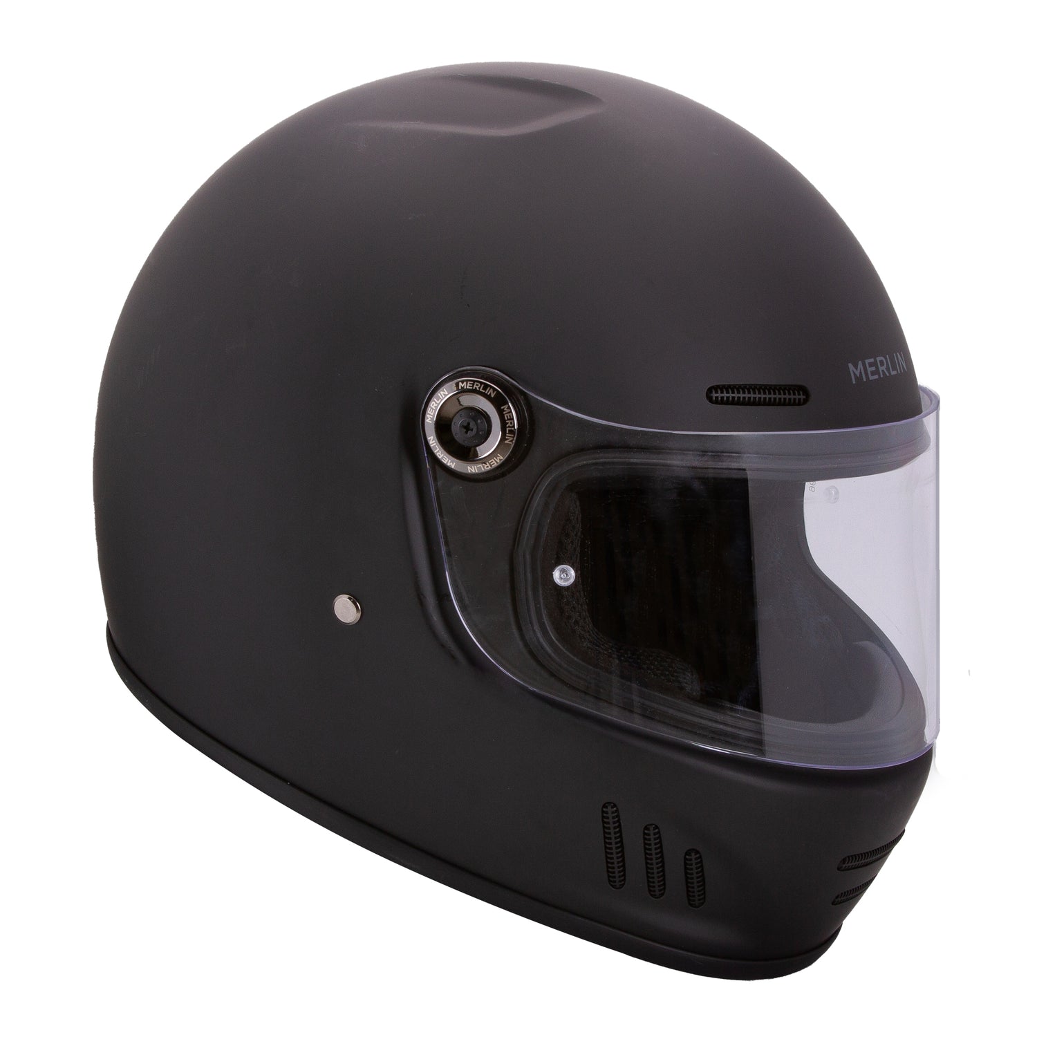 Merlin Revival Matte Black Helmet