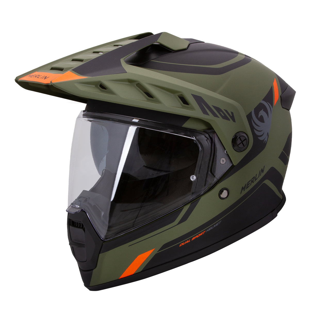 Merlin Torres Adventure Block Matte Green Helmet