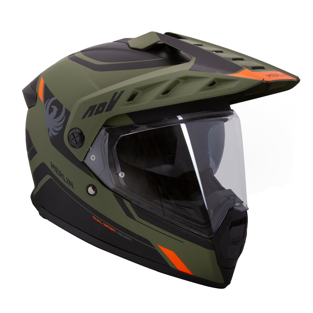 Merlin Torres Adventure Block Matte Green Helmet