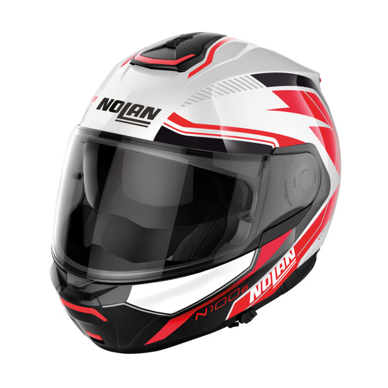 Nolan N100-6 Surveyor White/Red/Black Modular Helmet