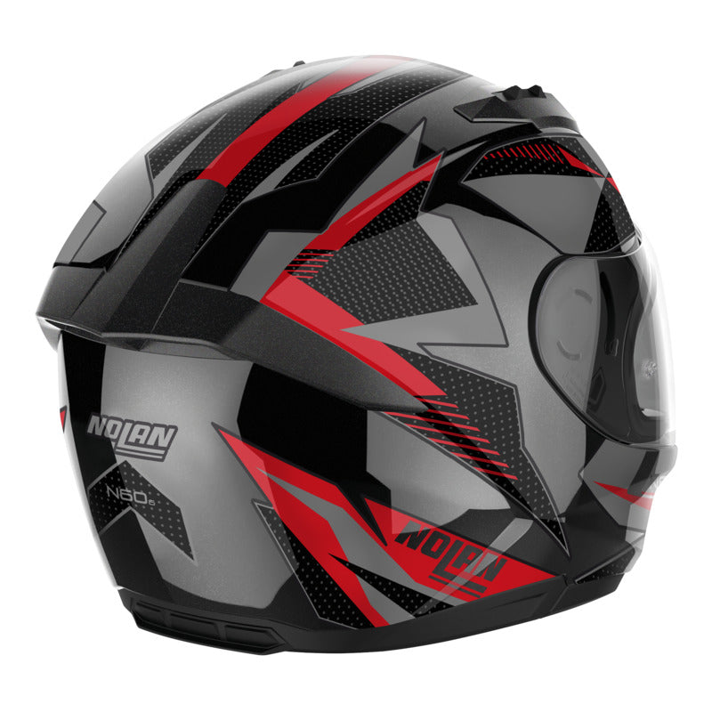 Nolan N60-6 Wiring Black/Red/Silver Helmet