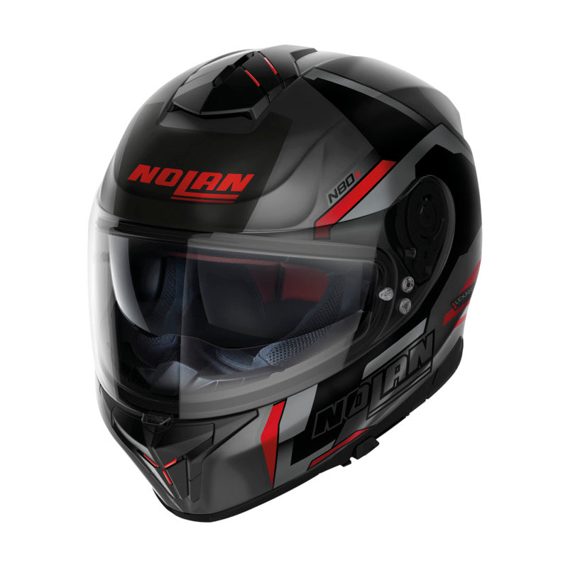 Nolan N80-8 Wanted Flat Grey/Black/Red Helmet
