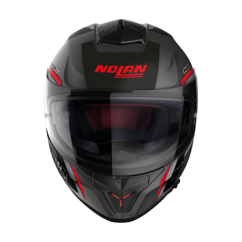Nolan N80-8 Wanted Flat Grey/Black/Red Helmet