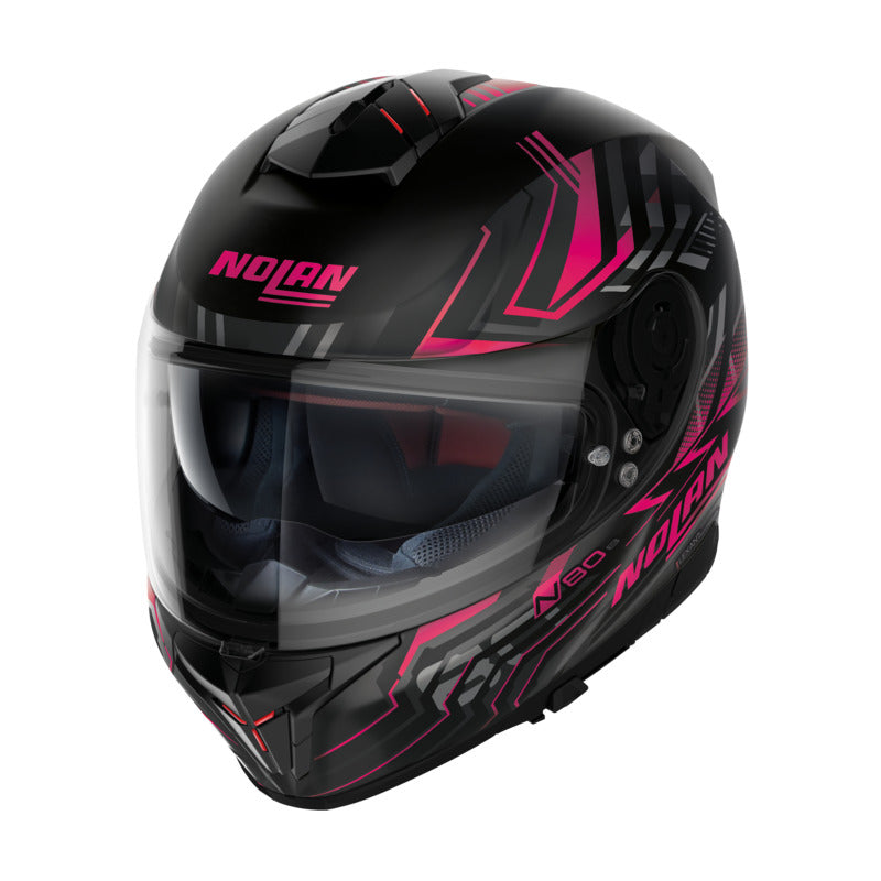 Nolan N80-8 Turbolence Flat Black/Pink Helmet