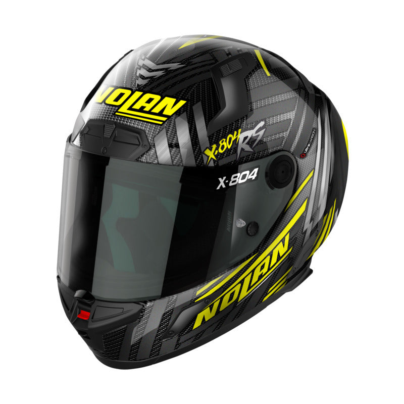 Nolan X-804 RS Ultra Carbon Spectre Carbon/Yellow/Chrome Helmet