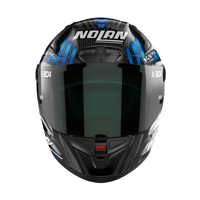 Nolan X-804 RS Ultra Carbon Spectre Carbon/Blue/Chrome Helmet