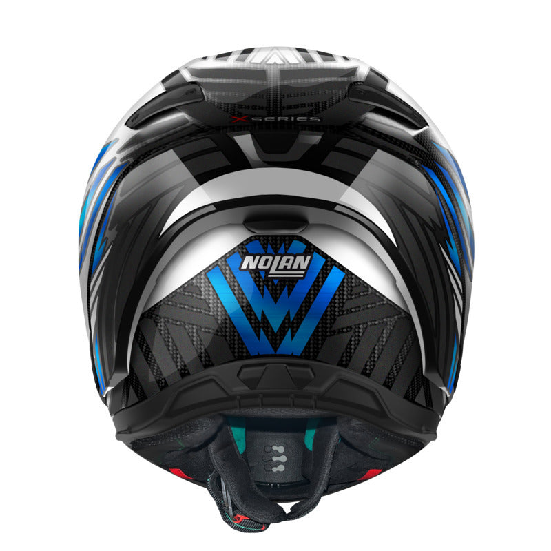 Nolan X-804 RS Ultra Carbon Spectre Carbon/Blue/Chrome Helmet