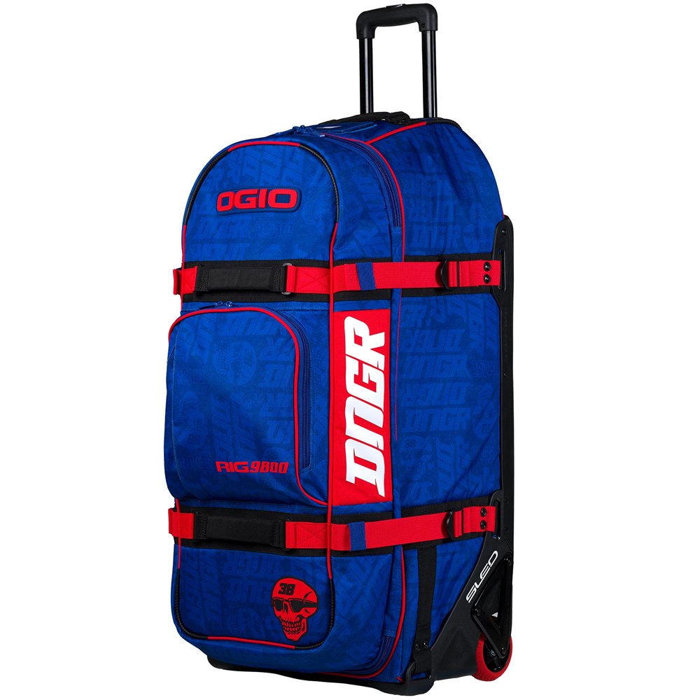 Ogio Rig 9800 Dngr Deep Blue/Red Wheeled Gear Bag