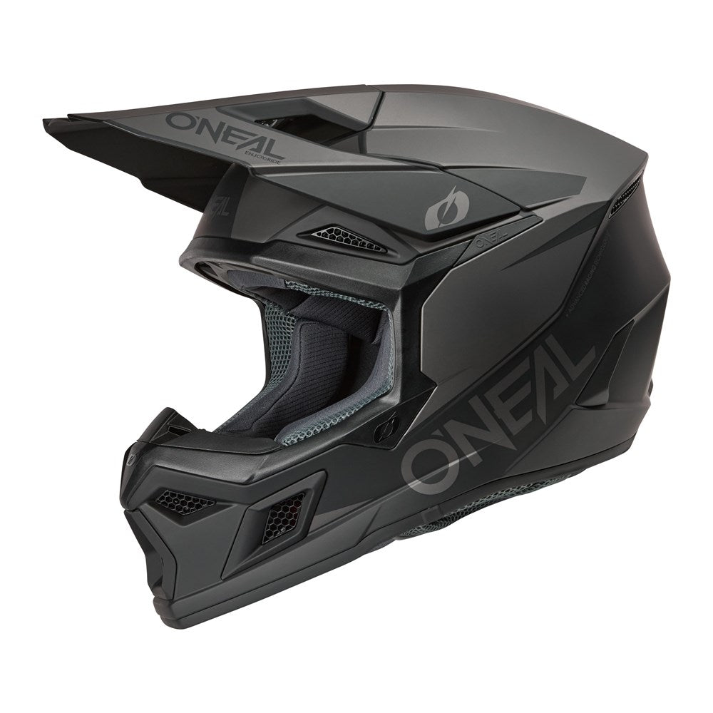 Oneal 2026 3 SRS Solid Black/Gray Helmet