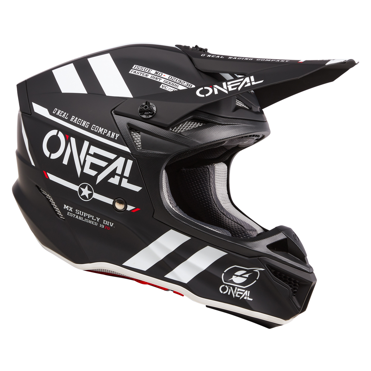 Oneal 2024 5 SRS Warhawk V.24 Black Helmet - EasyR