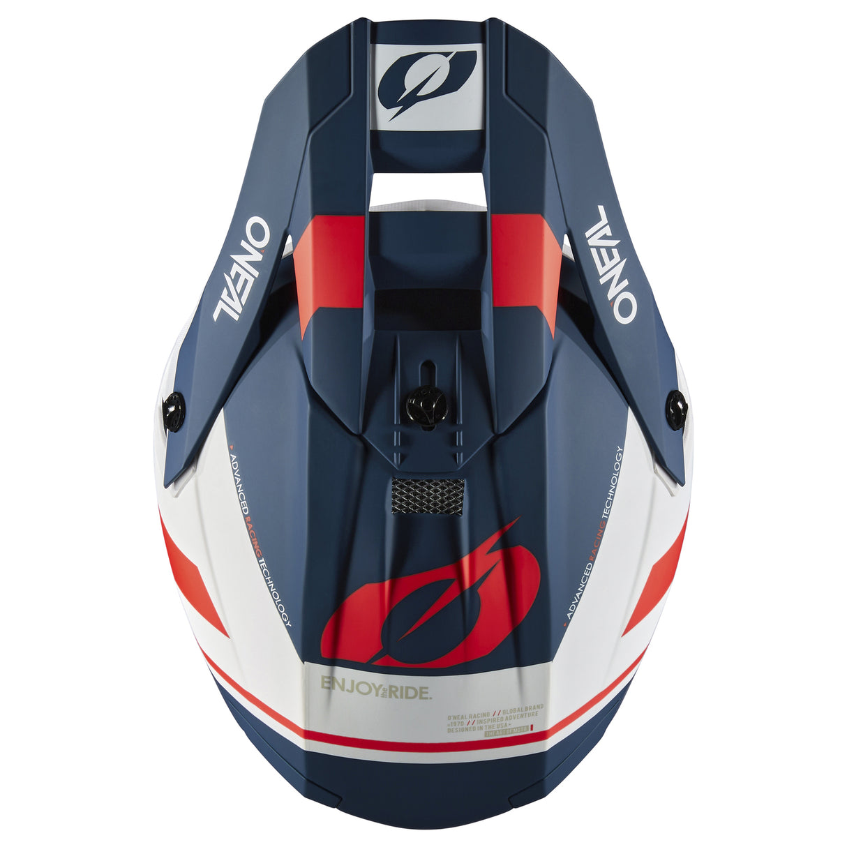 Oneal 2024 10 SRS Flow V.23 Blue/White/Red Helmet - EasyR