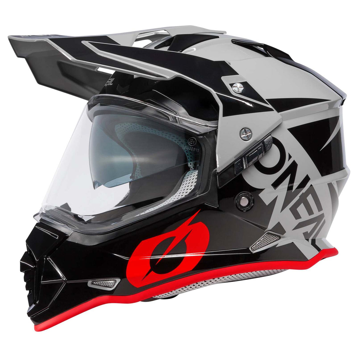 Oneal 2024 Sierra II R V.23 Grey/Black/Red Helmet - EasyR