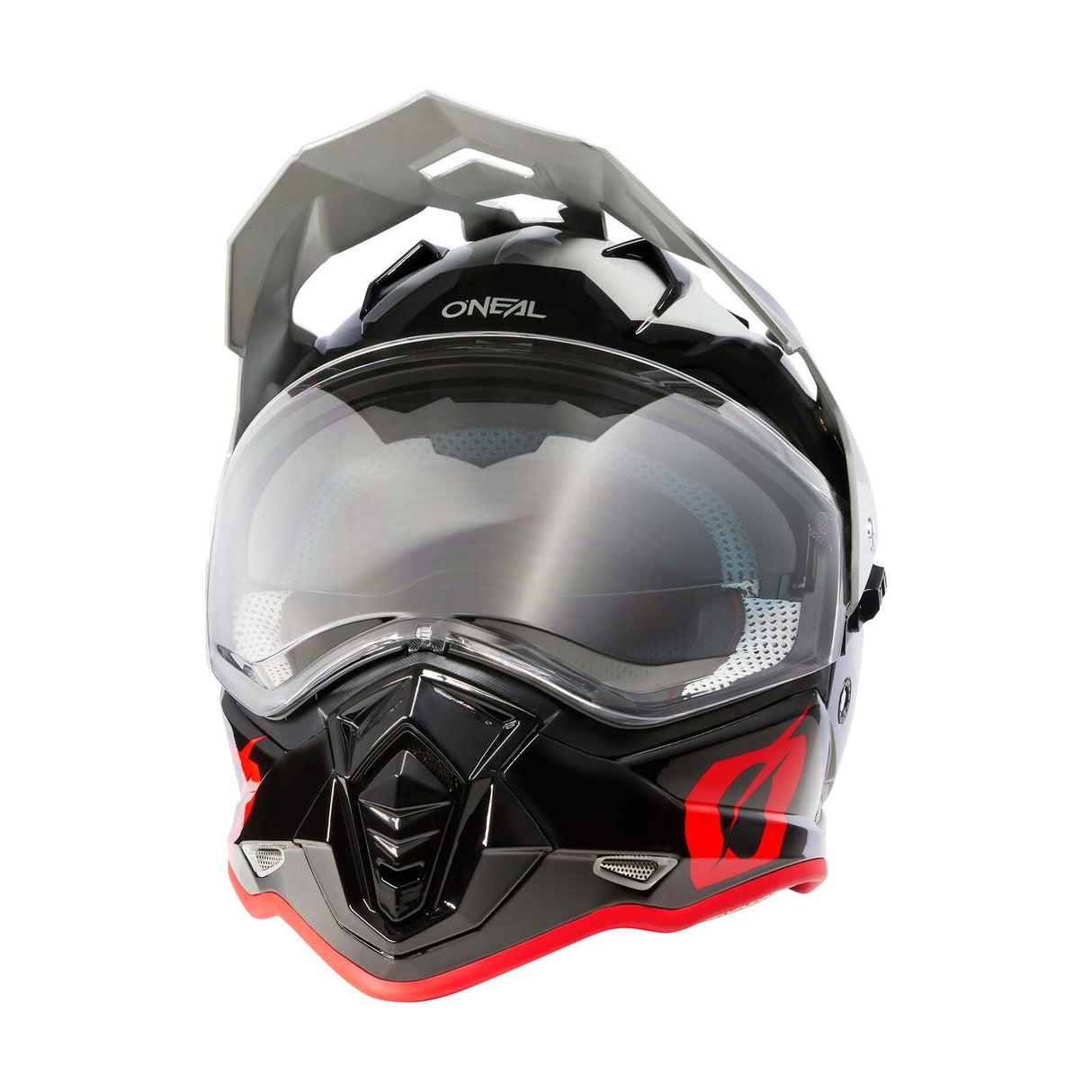 Oneal 2024 Sierra II R V.23 Grey/Black/Red Helmet - EasyR